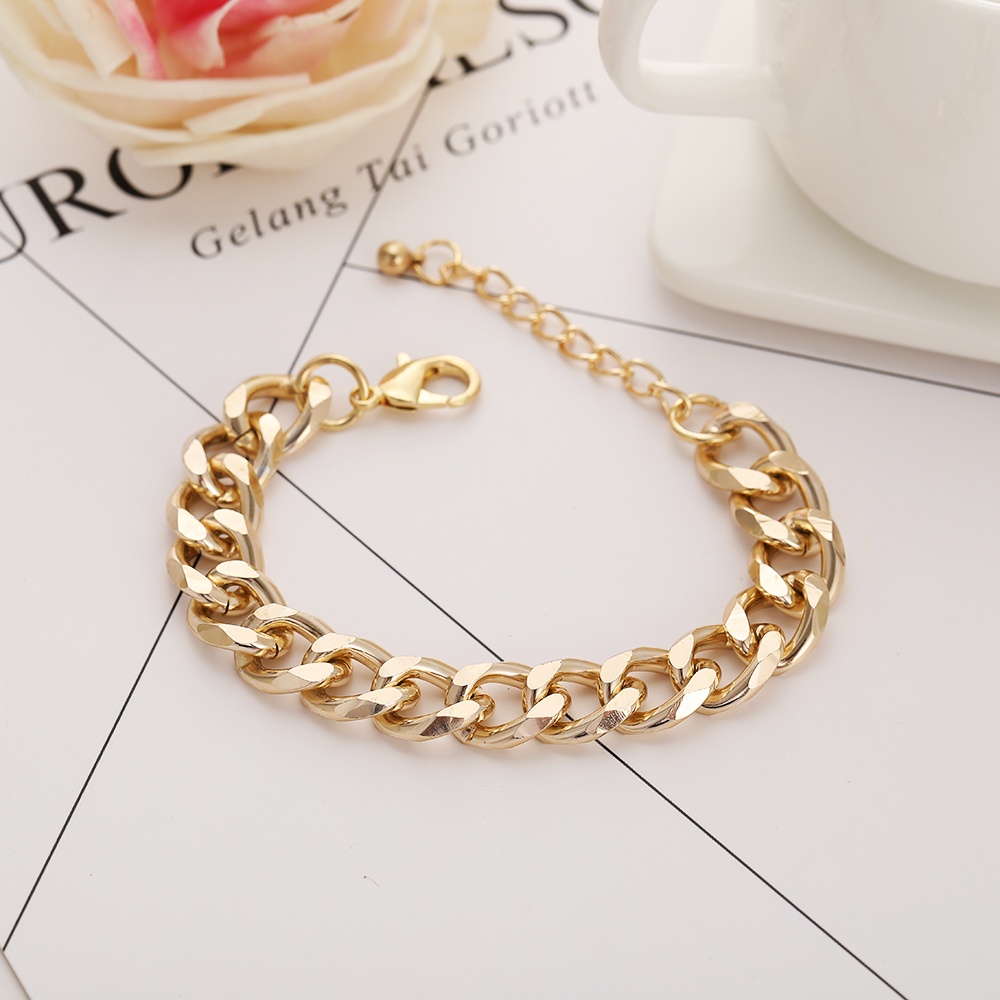 17km Gelang Tangan Rantai Aksen Bola Kristal Imitasi Gaya Vintage Untuk Wanita-2