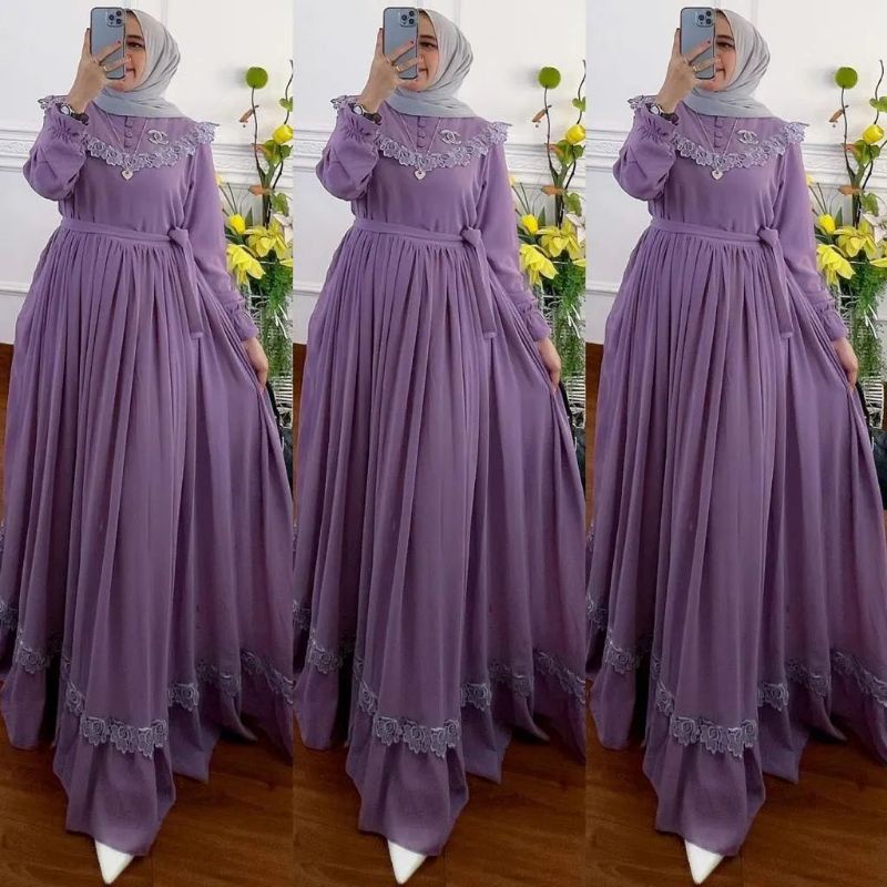 DRESS MALAYSIA RENDA FULL FURRING/RAUNA DRESS/GAMIS CERUTY BABYDOLL MIX RENDA BUSUI KANCING AKTIF/NARAYA DRESS/RACHEL DRESS CERUTY/FAR MOSLEMSTORE