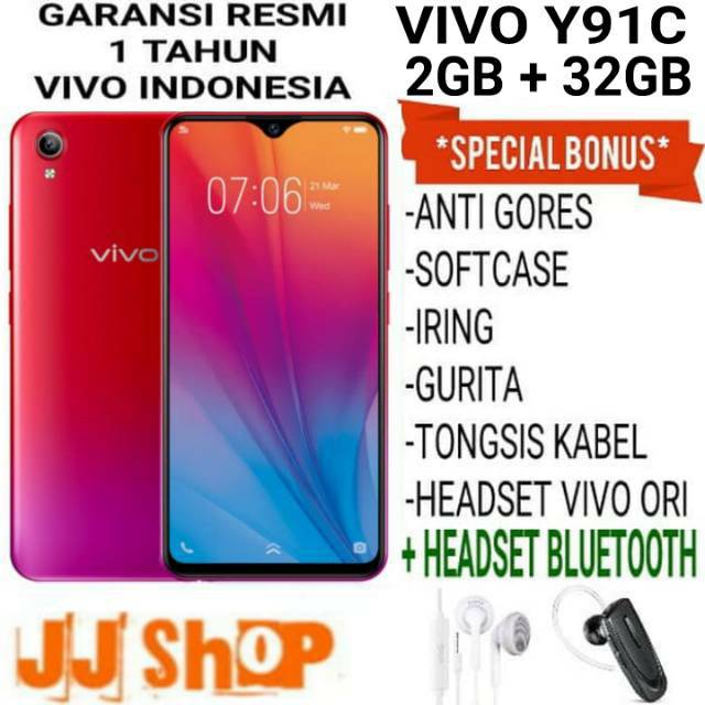 VIVO Y91C Y91 C 2/32 RAM 2GB ROM 32GB GARANSI RESMI