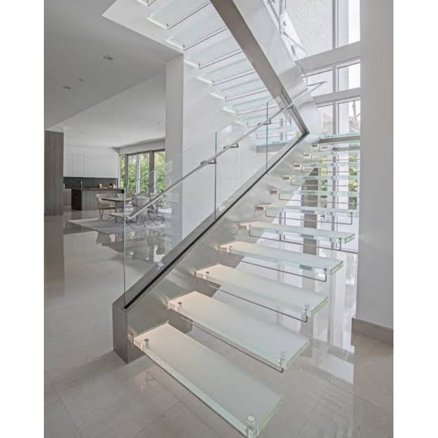 Railing Stainless Tangga Kaca Tempered