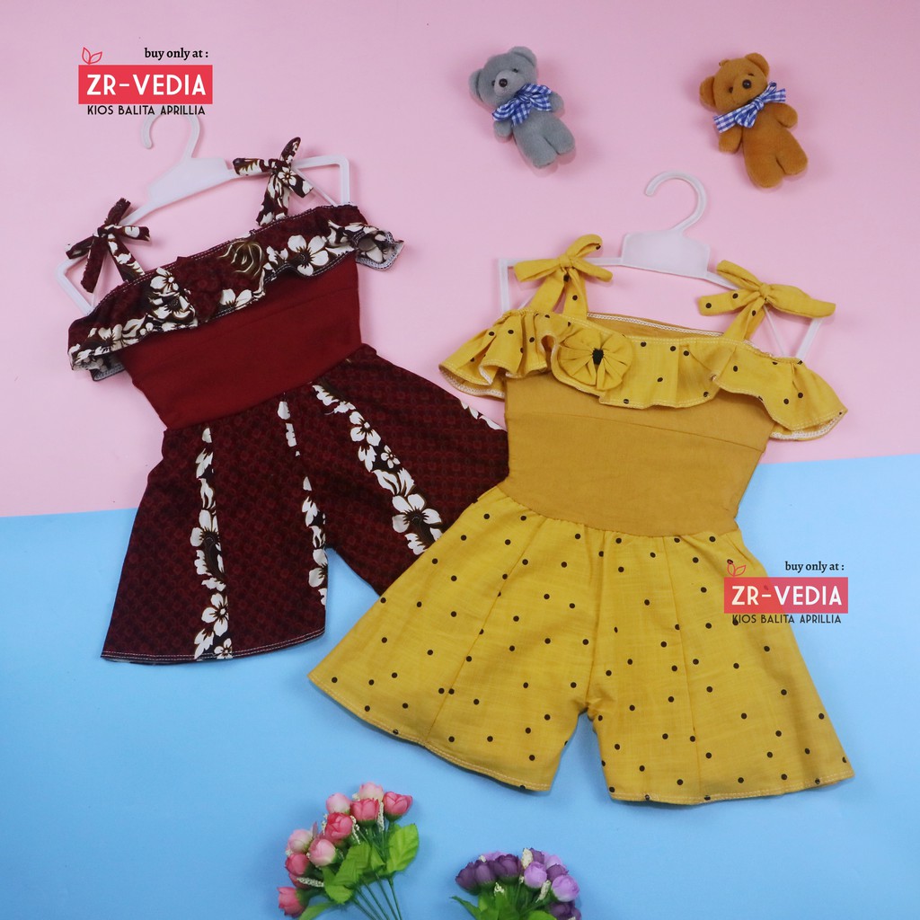 Jumpsuit Sweety uk Bayi 3-12 Bulan / Baju Anak Perempuan Adem Born Import Overall Kensi Baby Cewek