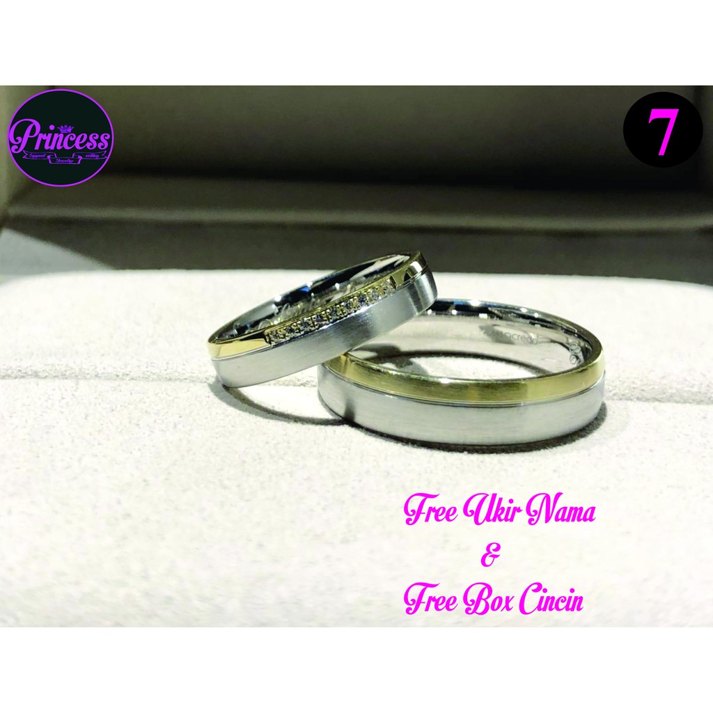 cincin kawin palladium cincin nikah palladium couple PJ7