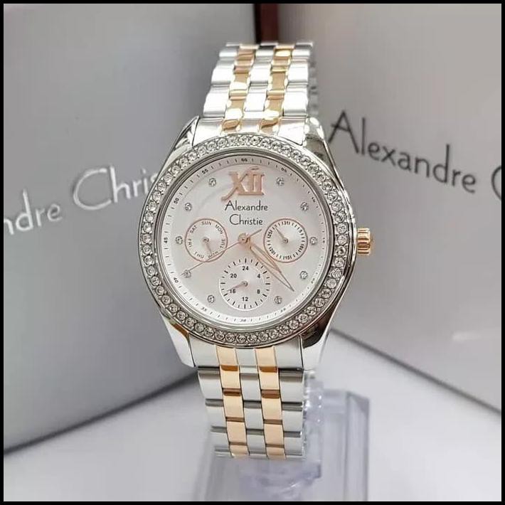 Alexandre Christie Ac 2496 Silver Rosegold. Garansi Resmi 1Tahun