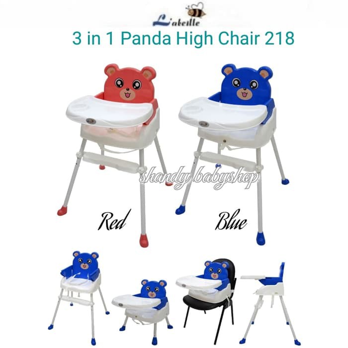  KURSI  MAKAN  BAYI  L ABEILLE 3  in 1  Panda High Chair 218 