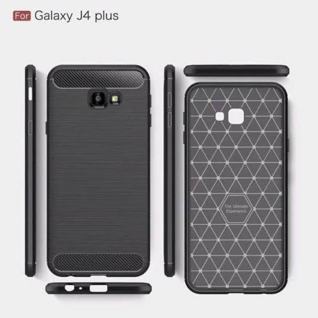 CASE SLIM FIT CARBON IPAKY SAMSUNG GALAXY J4 PLUS SOFTCASE - FA