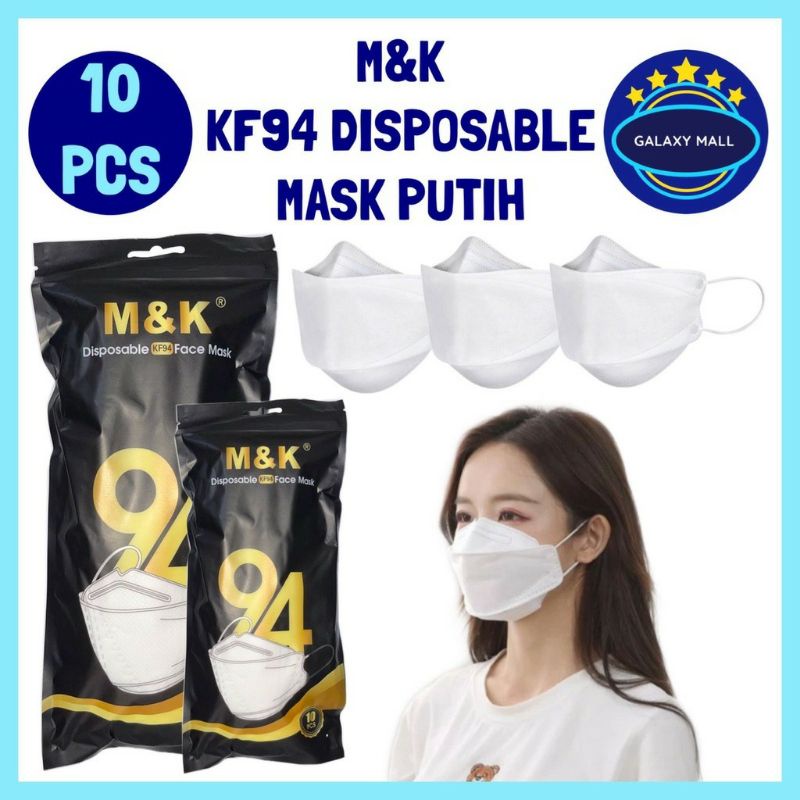 masker M&K 94 Warna PUTIH isi 10