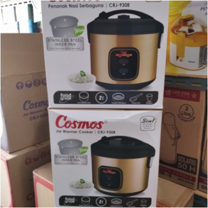 Cosmos Rice Cooker Magicom 2L Stainlees Steel CRJ-9308 Elegant Design