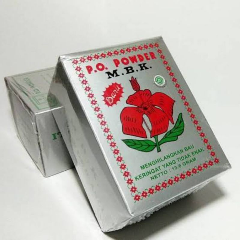 MBK POWDER BOX SILVER 1 BOX ISI 12 SACHET / BEDAK KETIAK M.B.K SILVER PER BOK