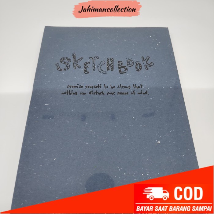 

✨ BISA COD ✨ 520 sketch book soft cover A5 - Hitam