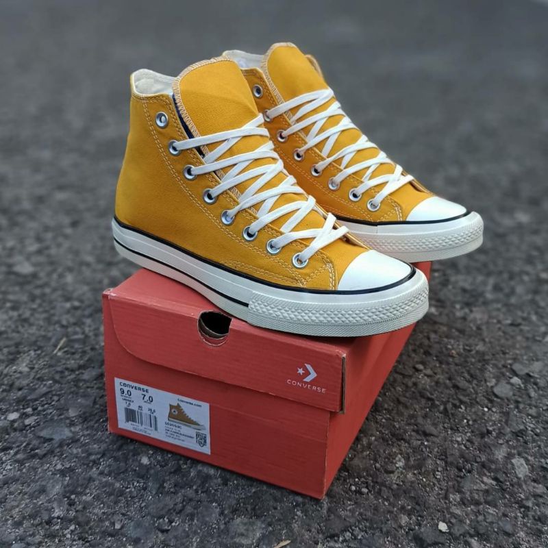 SEPATU WANITA MODEL TERBARU 2020 ALL STAR CONVERSE_70S NOT ORIGINAL HIGH YELLOW WARNA POJOKSEPATU
