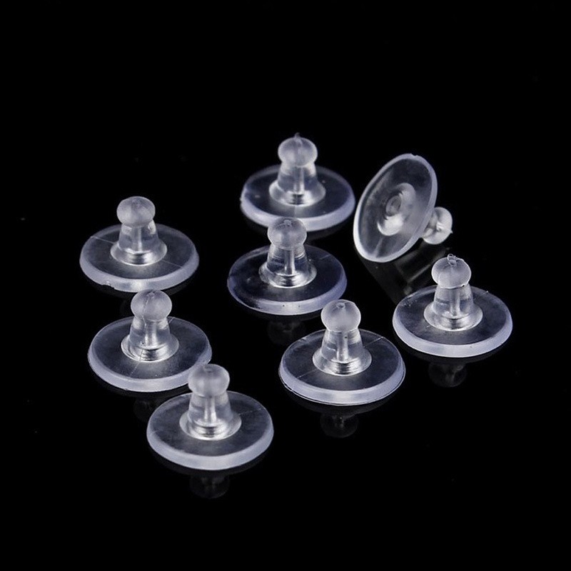 LRC Penutup Anting Earplug bahan Silikon 10 pcs (5 pasang)