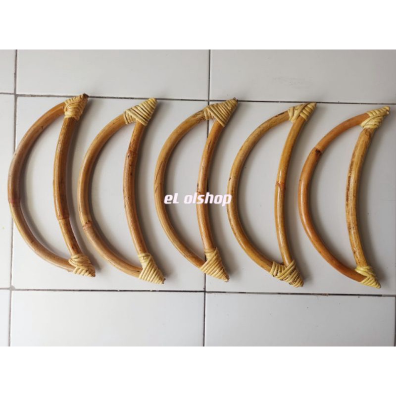 rotan bulan sabit macrame dekorasi 28cm