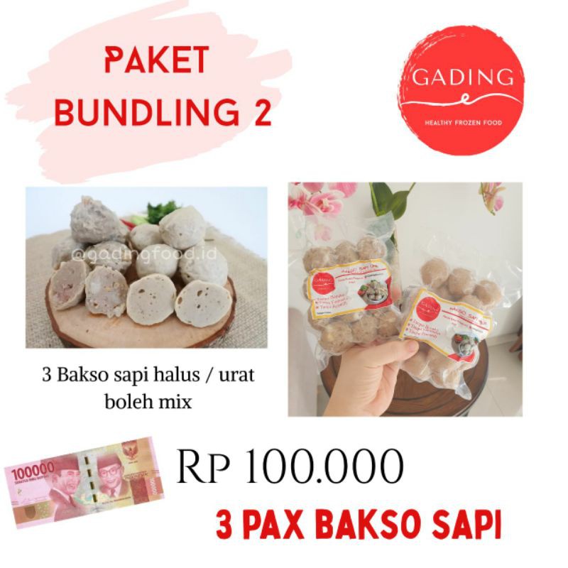 

Bakso sapi halus & urat 3pax (paket bundling 2)
