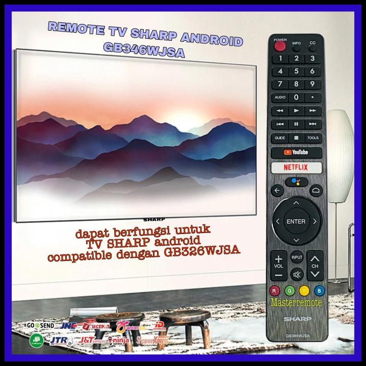 Remot Remote Tv Sharp Smart Tv / Sharp Android Gb346Wjsa Original