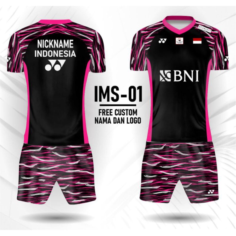 baju badminton Indonesia master open setelan jersey bulutangkis Indonesia open