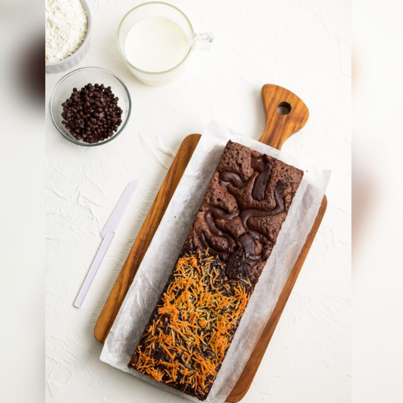 

2 in 1 Box Brownies: MELTED CHEESE & CHOCO FILLING BROWNIES IN 1 BOX