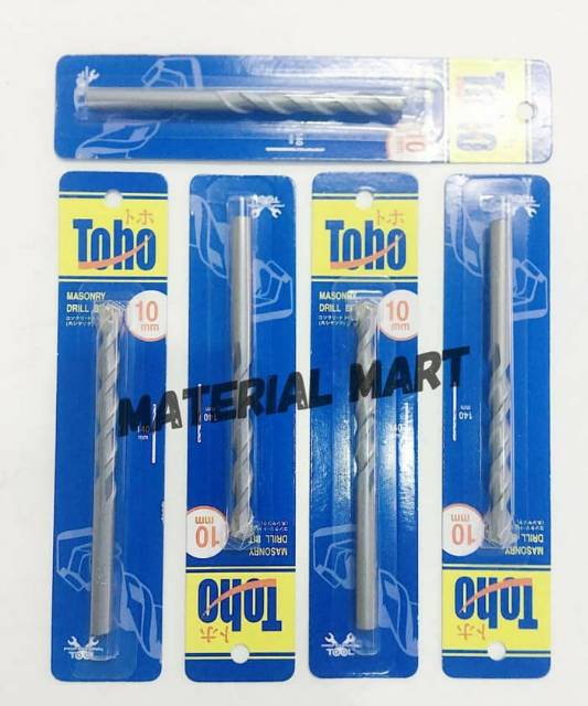 Matabor Beton TOHO 10mm PREMIUM | Masonry Drill Mata Bor 10 mm (ORI) | Material Mart