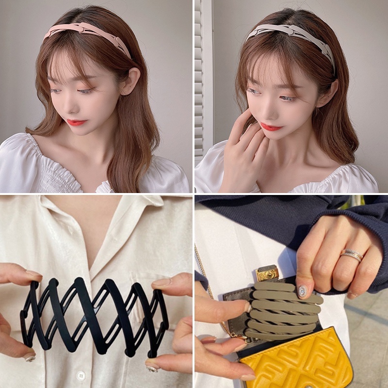 3SP | ART16 Bando Lipat Polos Wanita Bando Lipat Korea Fashion Warna Doff Bandana Wanita Model Terbaru Aksesoris Rambut Fashion Korea