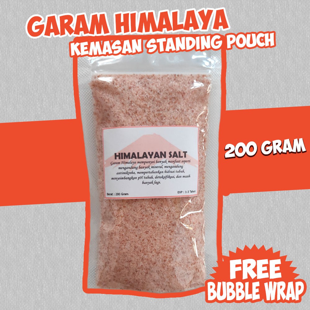 

Garam Himalaya 200gr Himalayan Pink Salt / diet ketogenic / untuk diet / Himsalt
