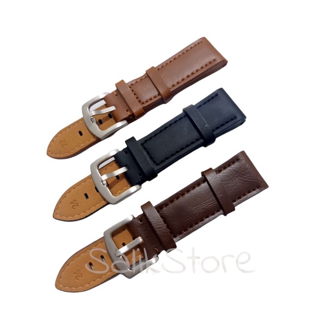 TALI JAM TANGAN KULIT POLOS ZAMORA, STRAP JAM KULIT POLOS ZAMORA