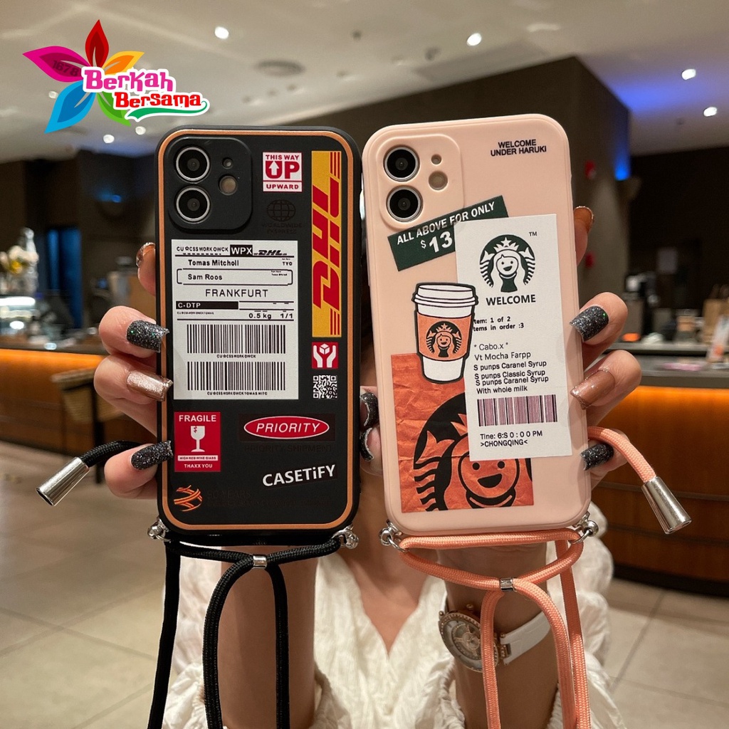 ss195 softcase slingcase warna army lanyard brand iphne 6 7 6s 8 6+ 7+ 8+ x xs xs max  xr  11 12 13 pro max bb5891