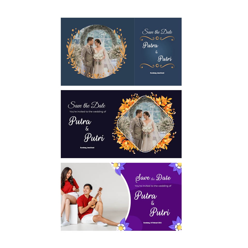 65 TEMPLATE VIDEO PPT WEDDING  UNDANGAN PERNIKAHAN LANDSCAPE + BONUS