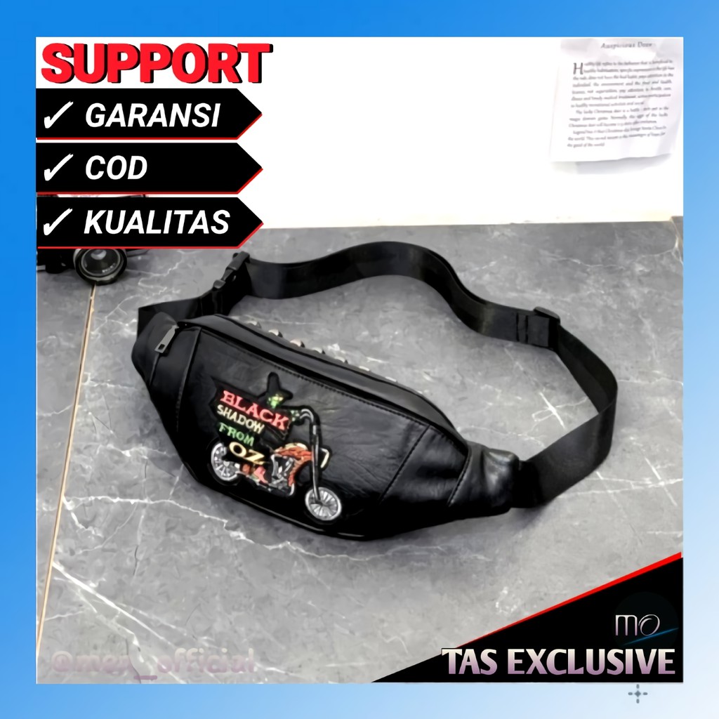 Tas Selempang Slempang Weistbag Wesbag Waitsbag Waisbag Pria Cowok Kulit Distro Asli Original Keren
