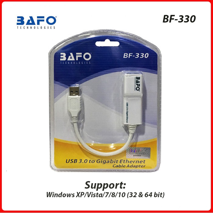 USB 3.0 to LAN BAFO BF-330 Gigabit - USB LAN Bafo - USB to LAN Bafo