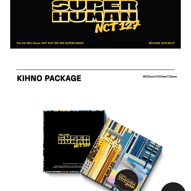 [DP PO] NCT 127 - Mini Album Vol.4 [NCT #127 WE ARE SUPERHUMAN] (Kihno Album)