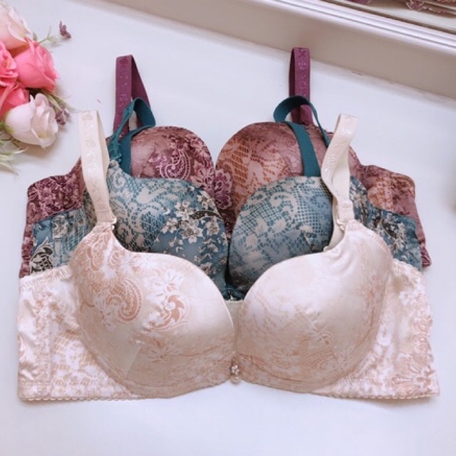 BRA (K-C56) PAKAIAN DALAM WANITA MOTIF BATIK BERKAWAT BUSA NORMAL