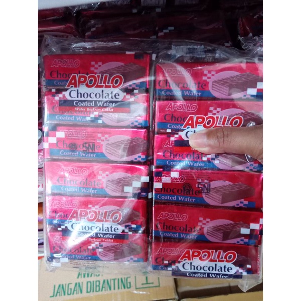 

APOLLO WAFER CHOCOLATE DAN MILK ISI 48PCS/MAKANAN RINGAN/WAFER KRIM
