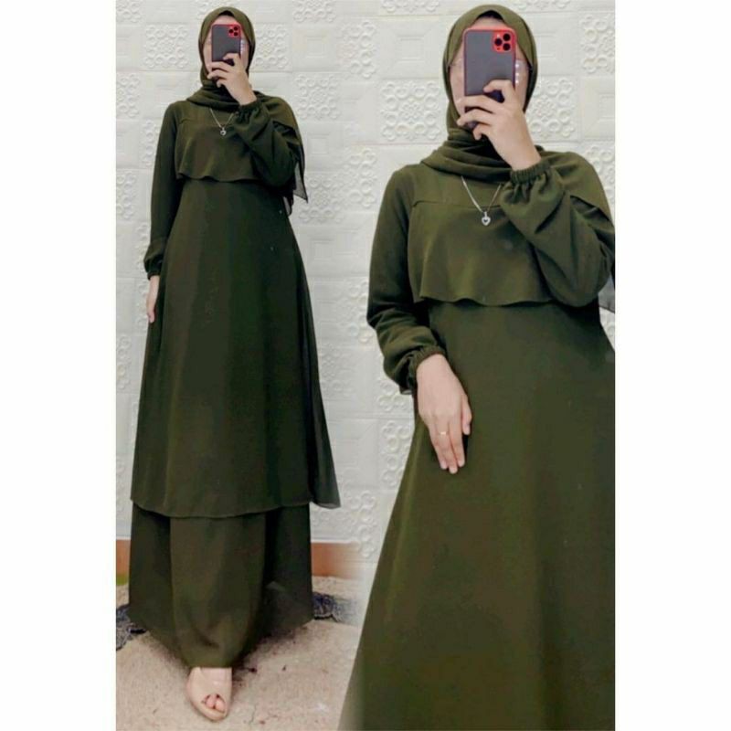 GAMIS MELAYU MALAYSIA JUMBO CERUTY BABYDOLL polos