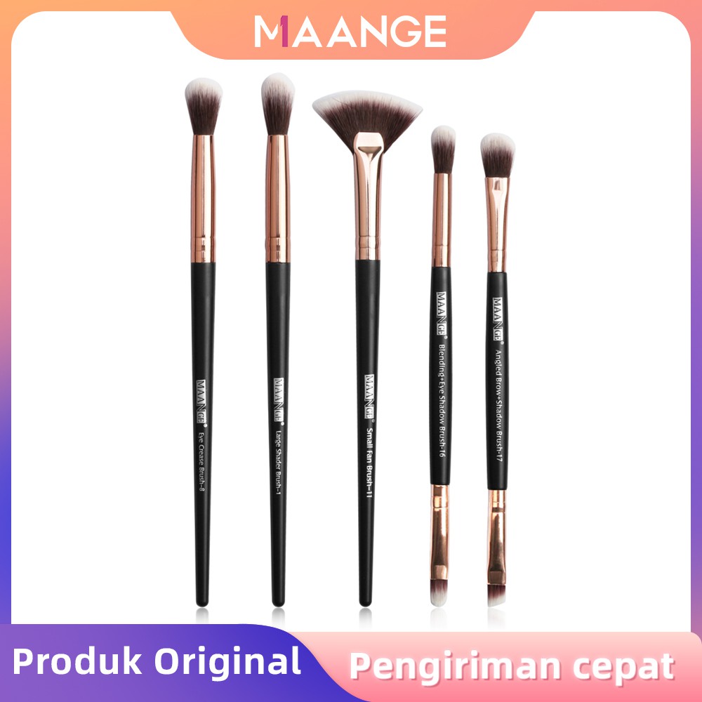 MAANGE Kuas Make Up Set Brush Eyeshadow Spons Kuas Alis Dan Bibir 5747