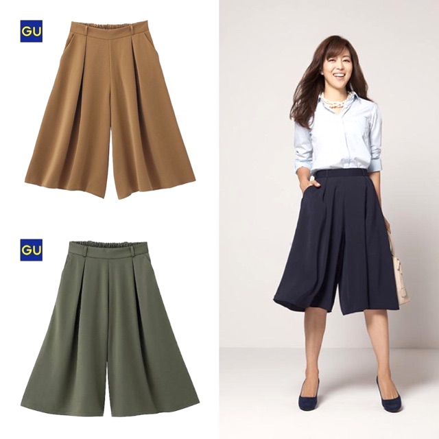 JT50 UNIQLO By GU KULOT - GAUCHO PANTS (4 Warna)