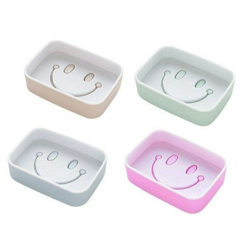 Tempat Sabun Batang Smile Soap Bar Bentuk Smiley