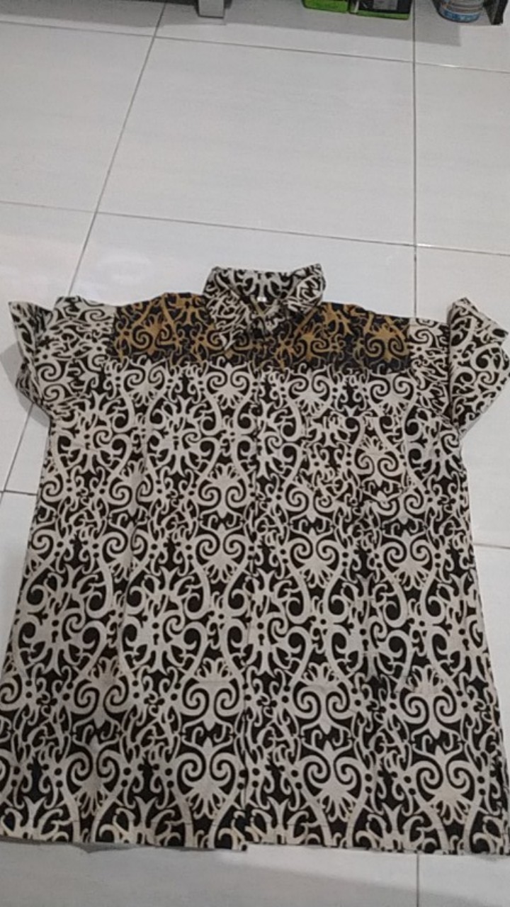 Size M L Xl Xxl  Bswart Batik Hrb026 Kenongo Asmat Hem Pendek Pekalongan M L Xl Batik Pria  Bw 002