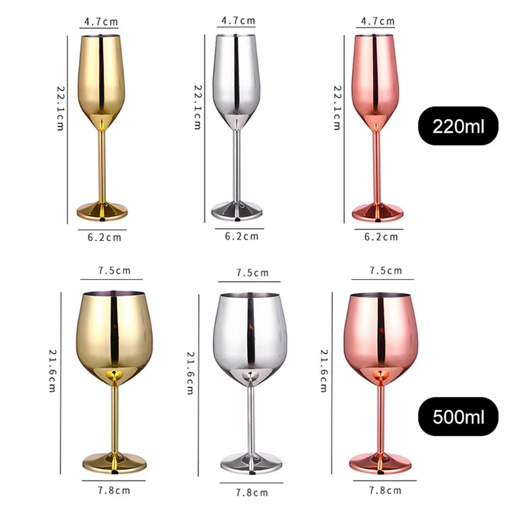 REBUY Gelas Champagne Kreatif Rose Gold Restoran Goblet Bar Alat Gelas Cocktail