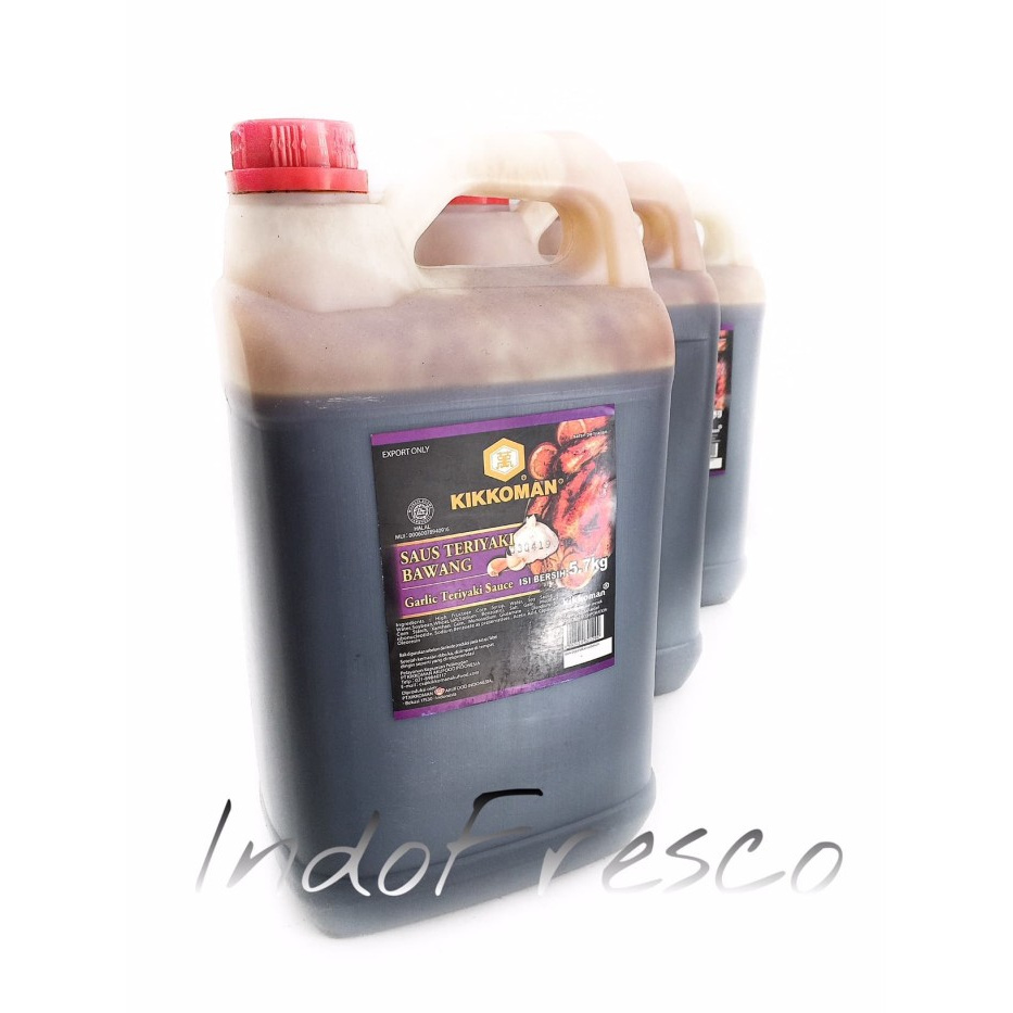 

Promo Terbatas - Kikkoman Garlic Teryaki Sauce- Saus Teriyaki Bawang Jerigen 5.7Kg