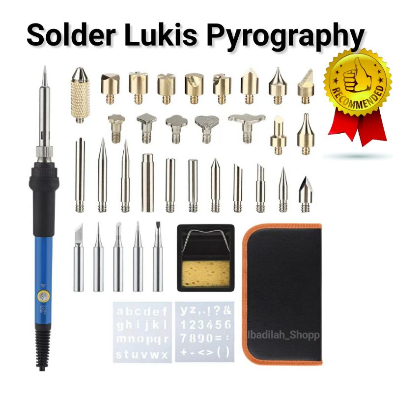 

Solder Alat Lukis Wood Burning Pen Pyrography 37 Set - A59276