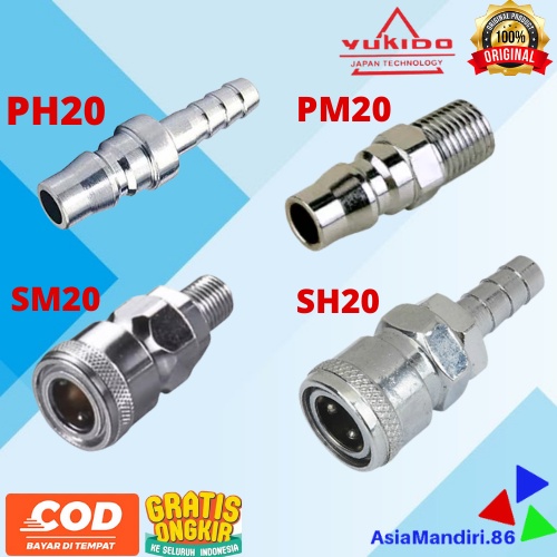 coupler sambungan selang angin copler SH20 PH20 SM20 PM20 PF20 SF20