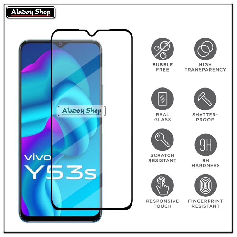 Tempered Glass VIVO Y53S PAKET 2 IN 1 Tempered Glass Layar dan Tempered Glass Camera