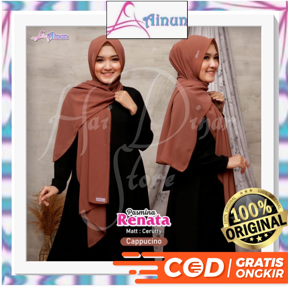 [Baru] Ainun Hijab Pashmina Ainun Renata Ready
