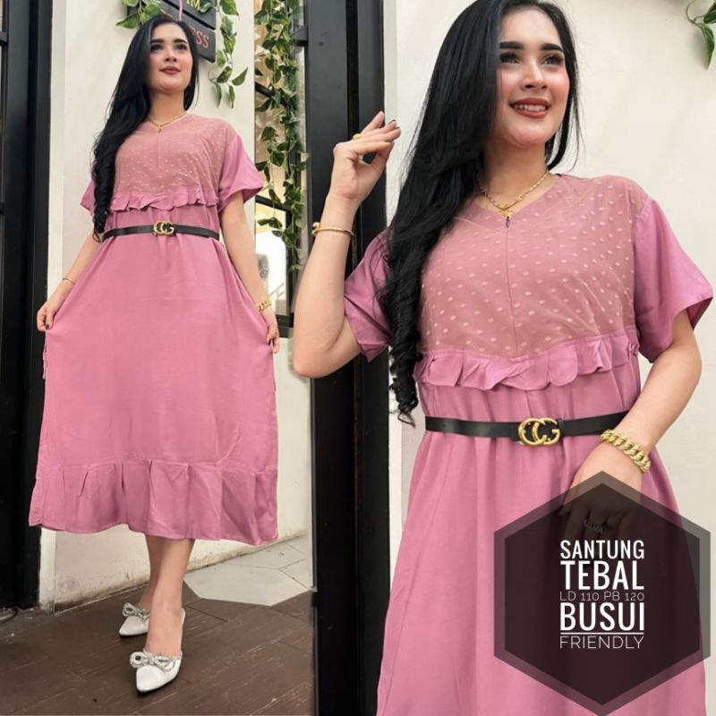 Daster Terbaru 2022 Busui Dress Polos Rempel Dress Daster Kekinian Viral 2022 Dres Hits Dress New Ba