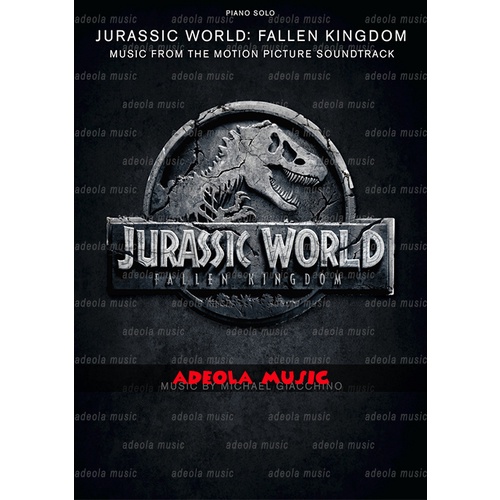 Buku Piano Soundtrack Film / (PF-158) JURASSIC WORLD - FALLEN KINGDOM