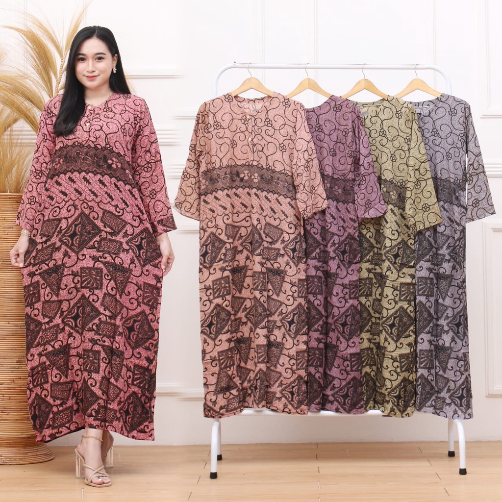 DASTER PANJANG BATIK - BUSUI DADA KANCING - ADEM - HALUS - MURAH - batiknusantara11-LD. Piramid