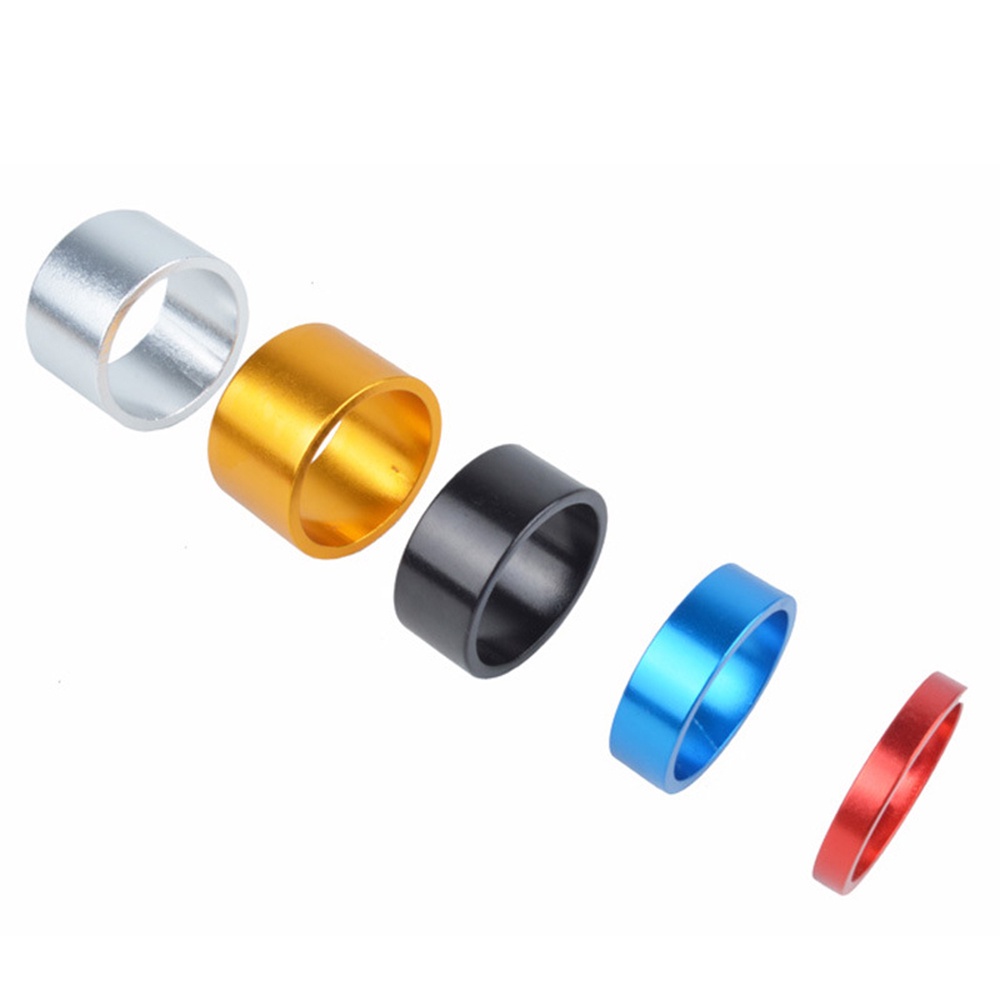 QUINTON 4pcs/set Washer Cycling Parts Spacing Pad Spacer Road Bike 5/10/15/20 mm Mountain Bike Aluminum Alloy Front Fork Bike Stem Handlebar Bike Headset Ring/Multicolor