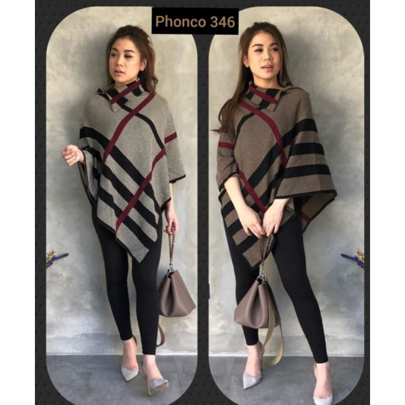 Kaos RAJUT ponco import lengan panjang tiramisu bling LV / mojo tiffany tibesi mf layar