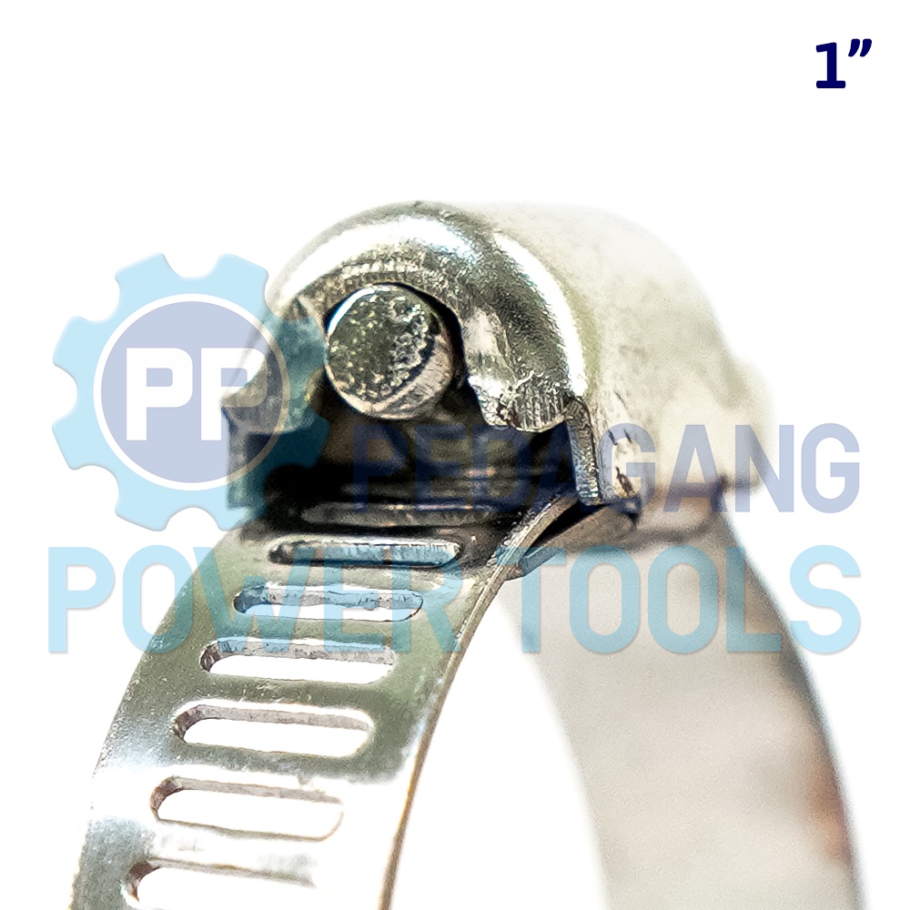 BISON SATUAN KLEM SELANG 1&quot; INCH STAINLESS STEEL HOSE CLAMP CINCIN GAS