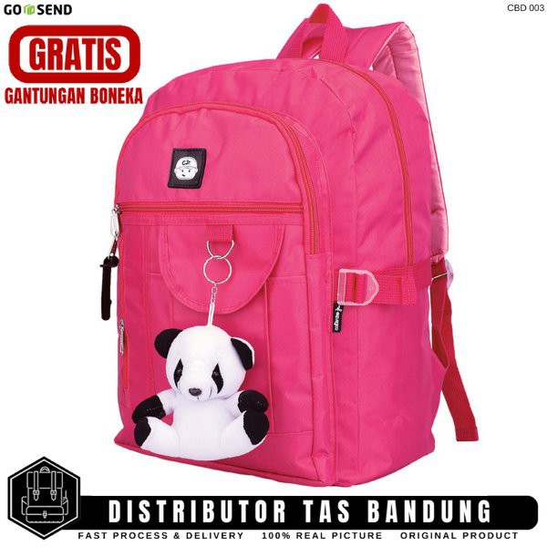 Tas Ransel Gendong Sekolah Anak Perempuan Cewek warna Pink 