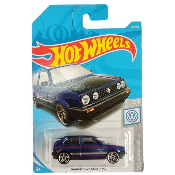 HOT WHEELS VW GOLF MK2 BIRU VOLKSWAGEN MOBIL HOTWHEELS